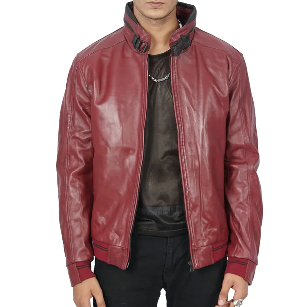 Rollo Bomber Leather Jacket