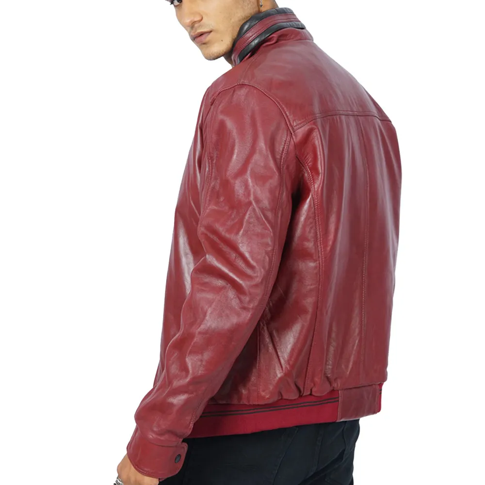 Rollo Bomber Leather Jacket