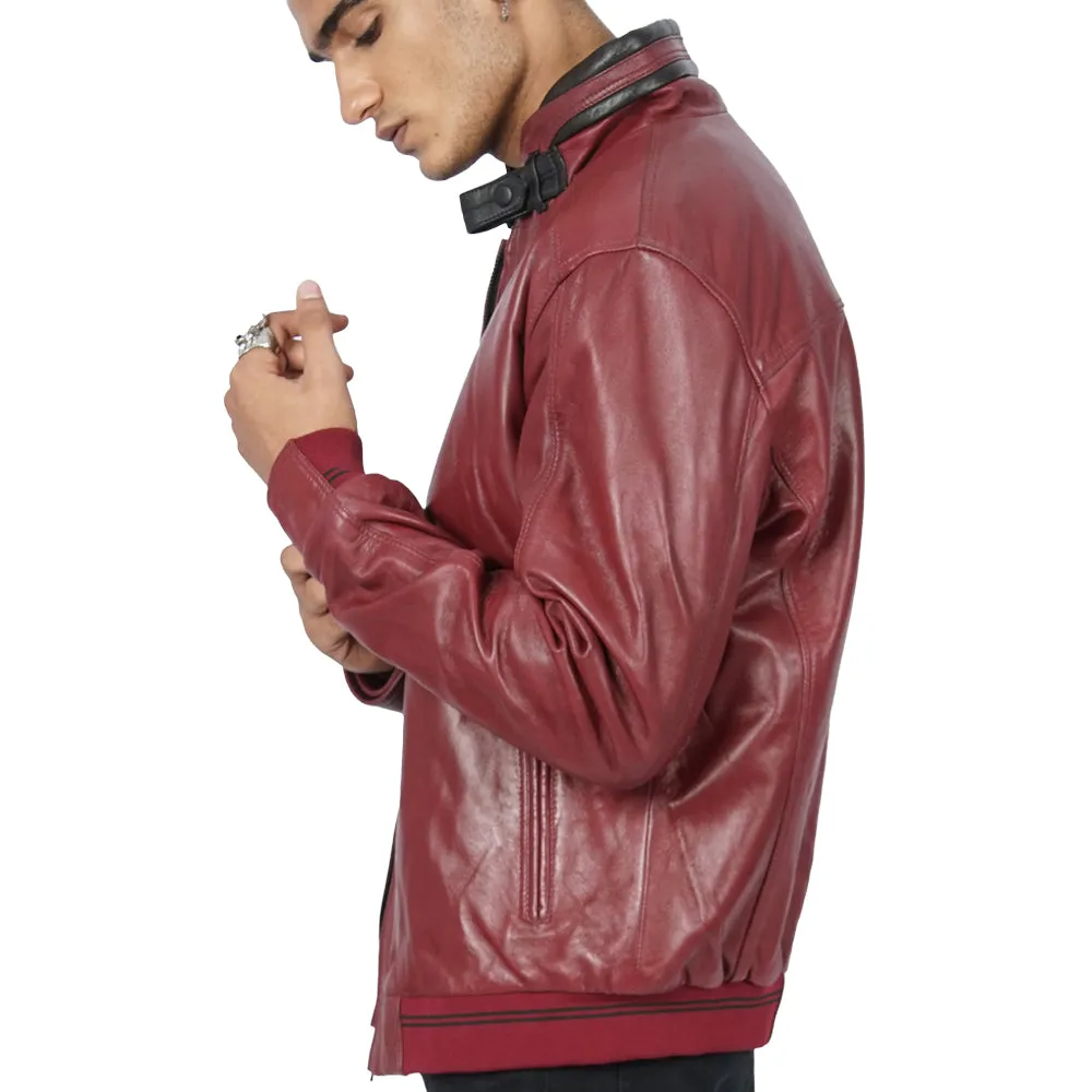 Rollo Bomber Leather Jacket