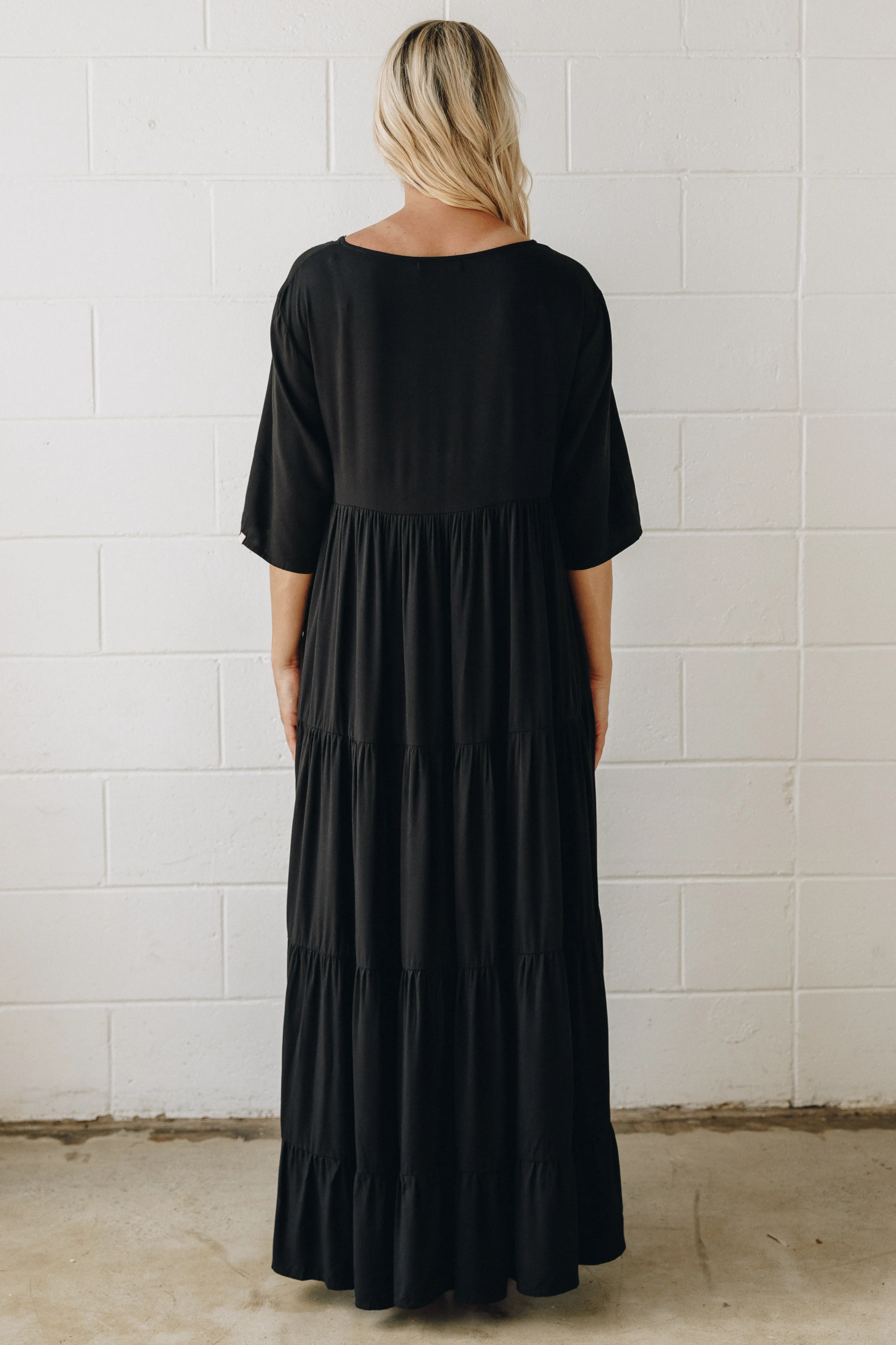 Ruffle Dress | Black | FINAL SALE