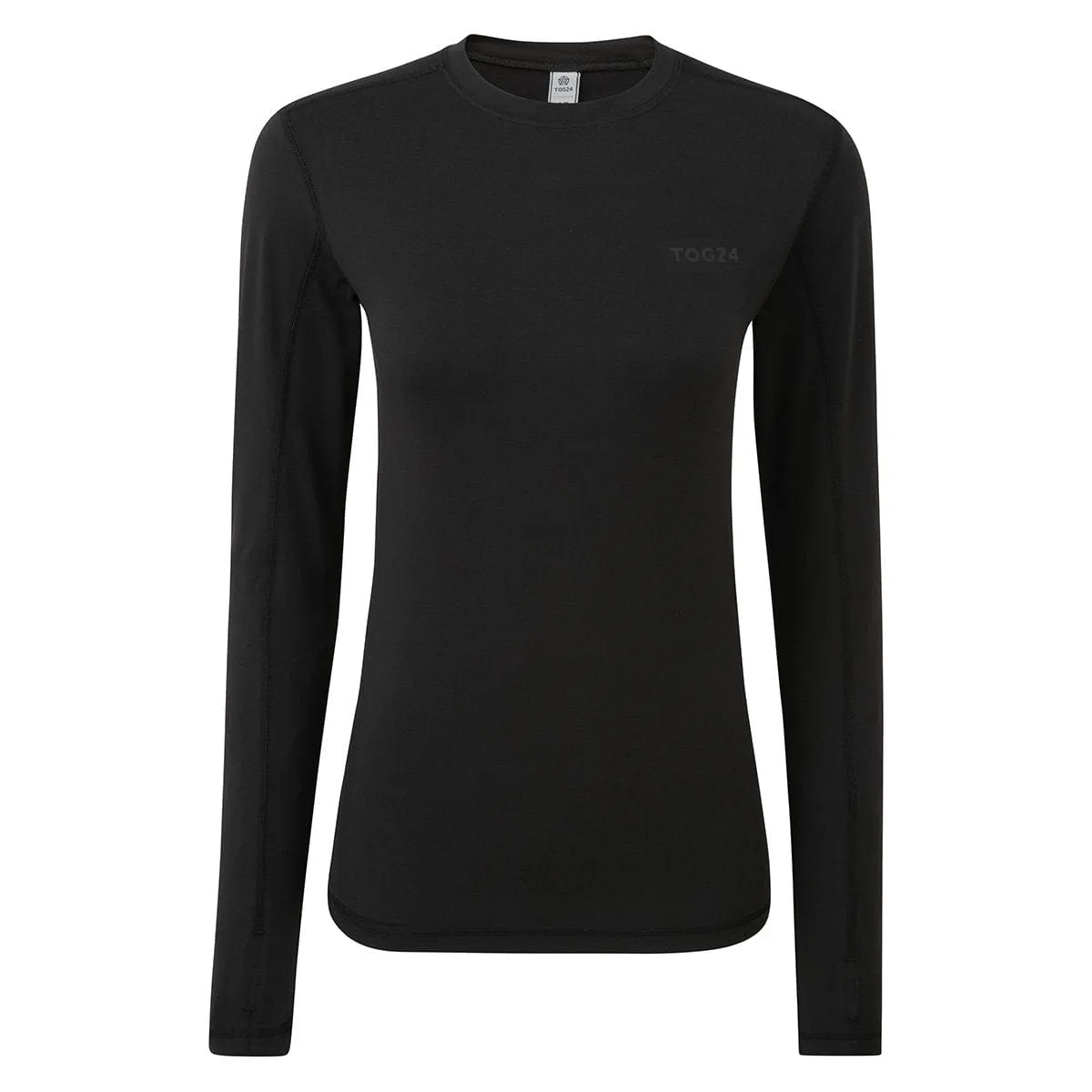 Snowdon Womens Thermal Base Layer Crew Neck - Black