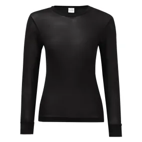 Steiner Womens Silk Thermal Top Black