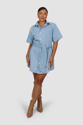 STERLING DENIM DRESS BLUE