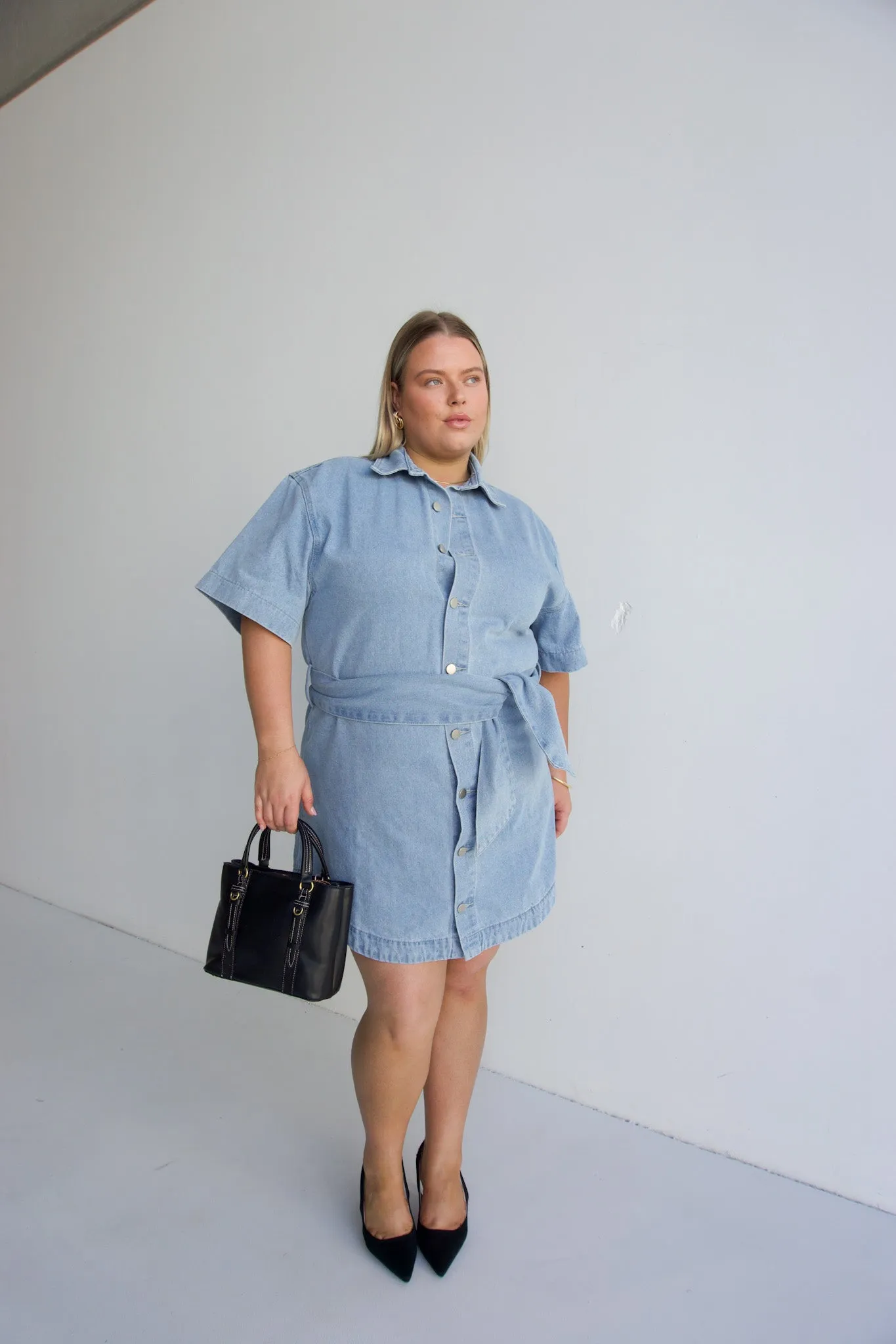 STERLING DENIM DRESS BLUE