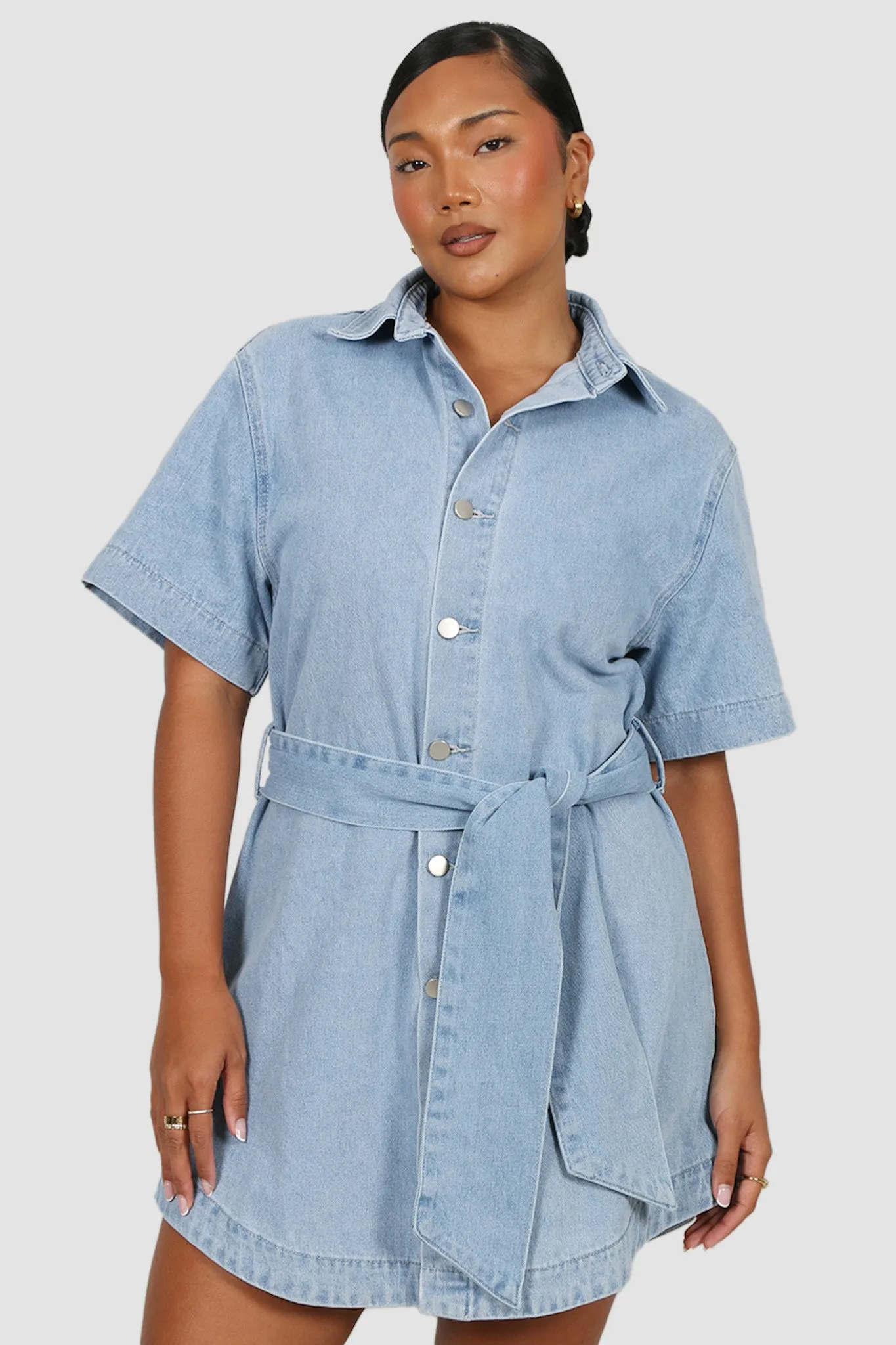 STERLING DENIM DRESS BLUE