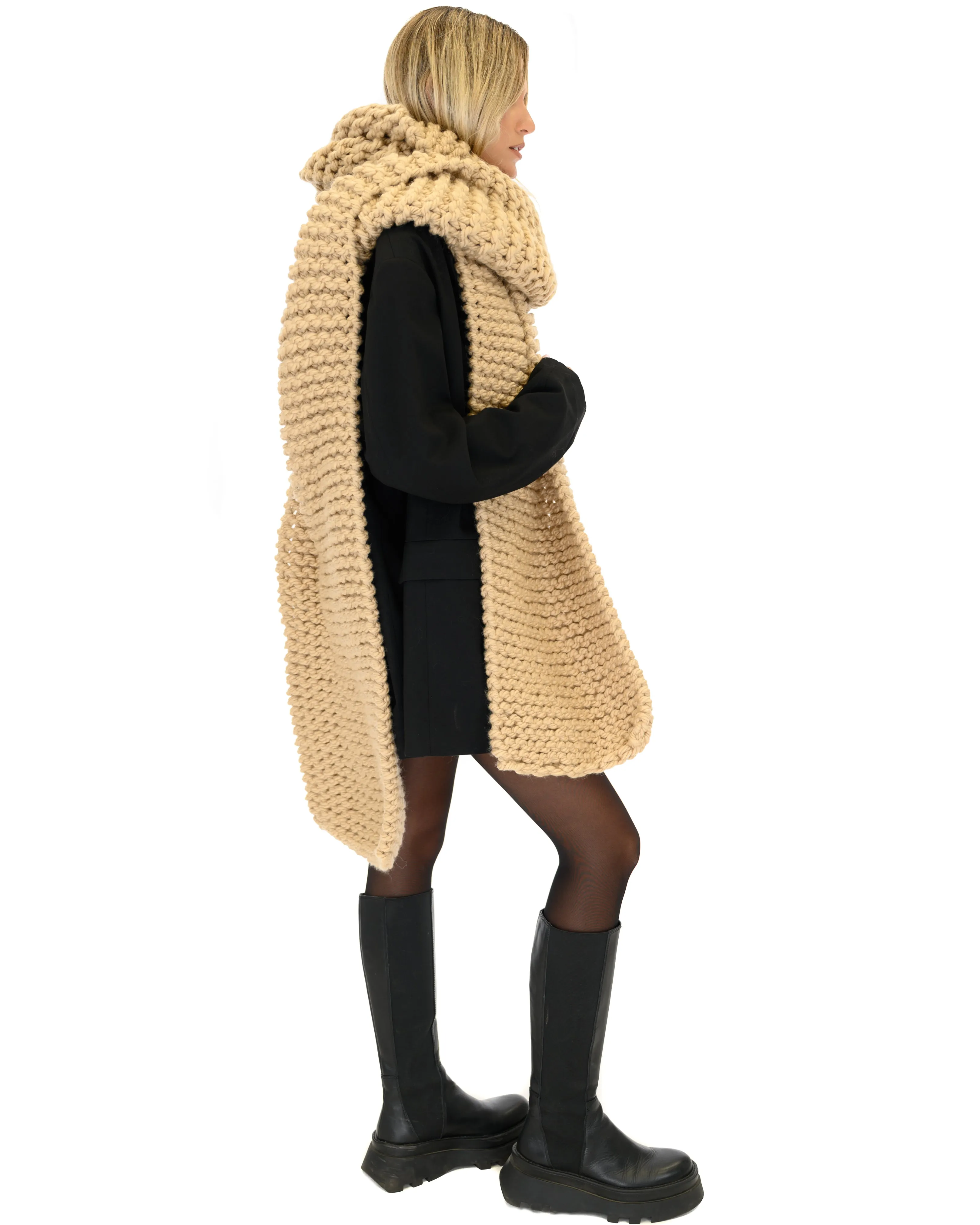 Straight Ribbed Scarf