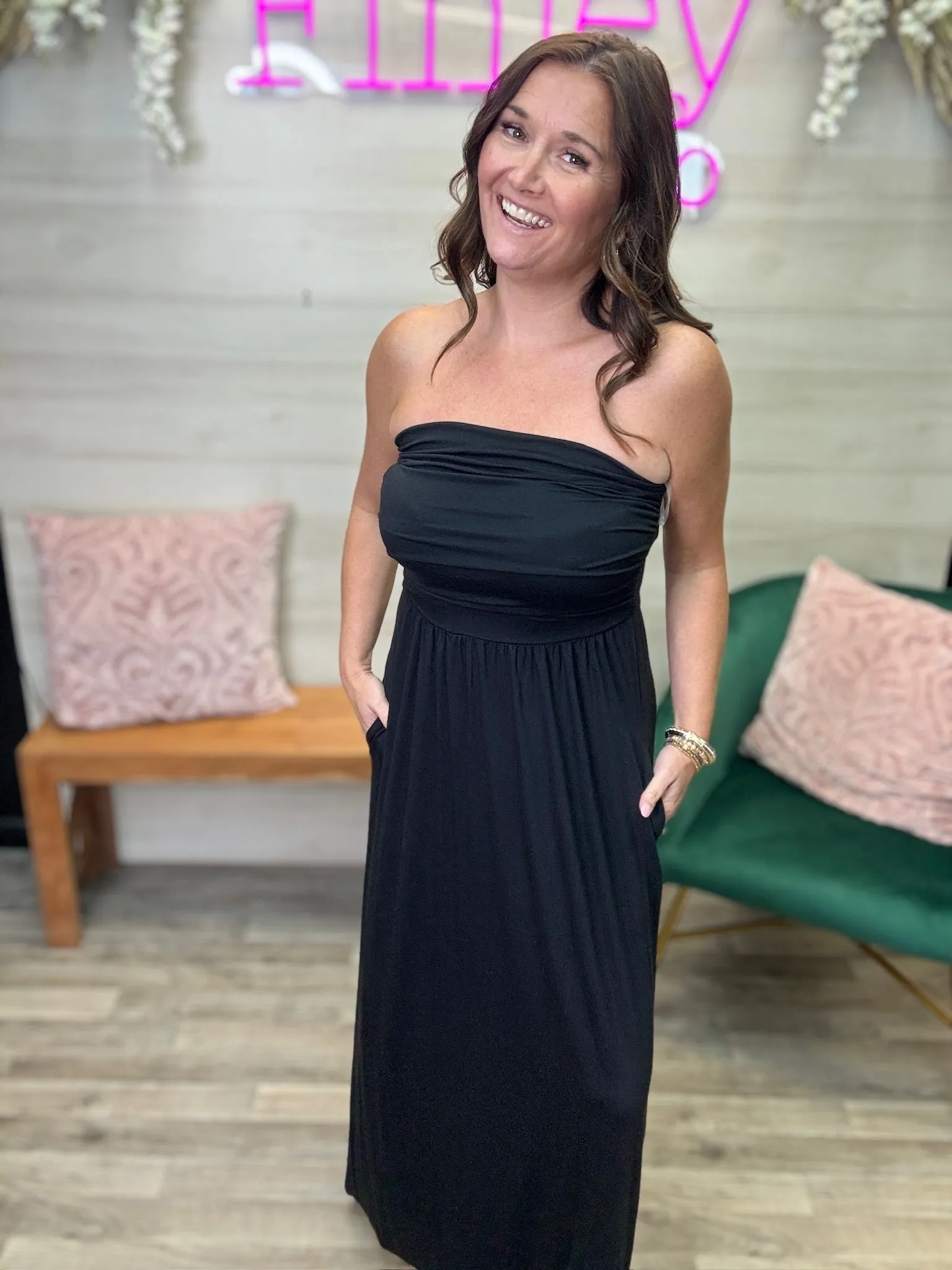 Strapless Maxi Dress