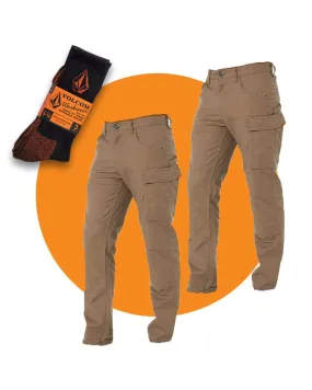 Tradies Caliper Pant Twin Value Pack - Brindle