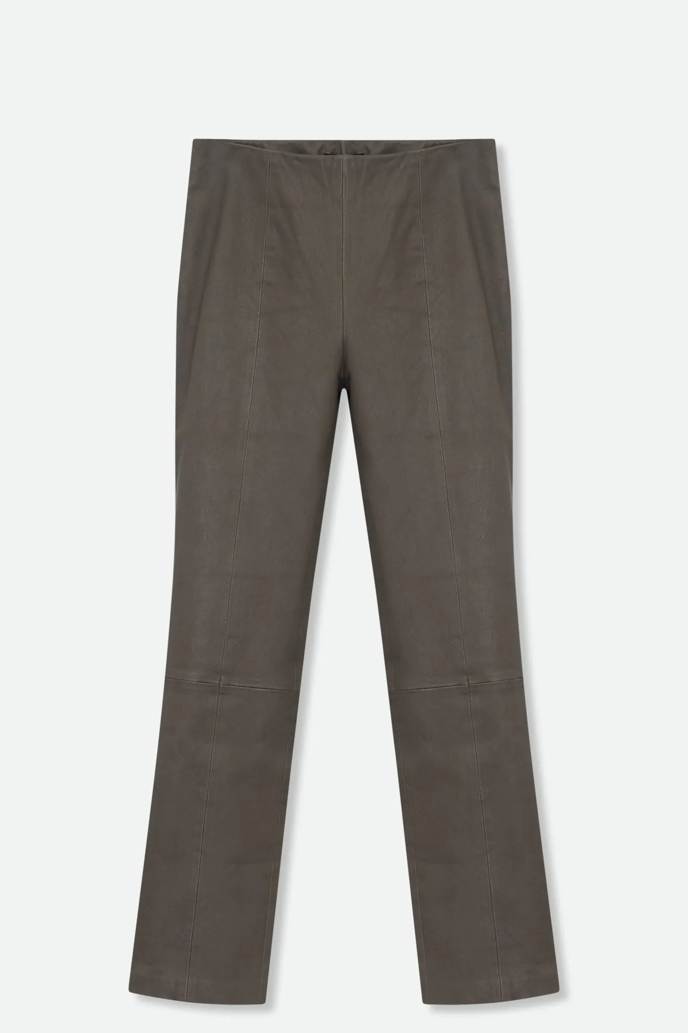 TRAVERNA FITTED PANT IN STRETCH LEATHER