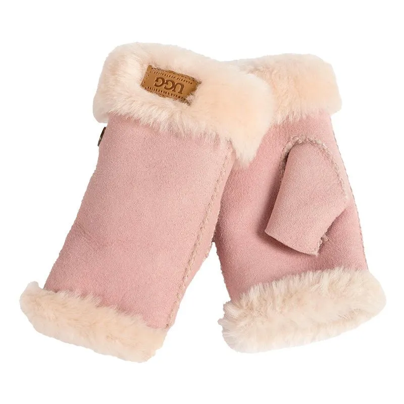 UGG Fluff Fingerless Gloves