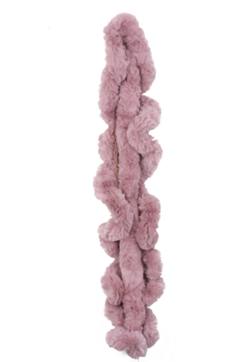 Ultrasoft Faux Rabbit Fur Crochet Twisted Scarf