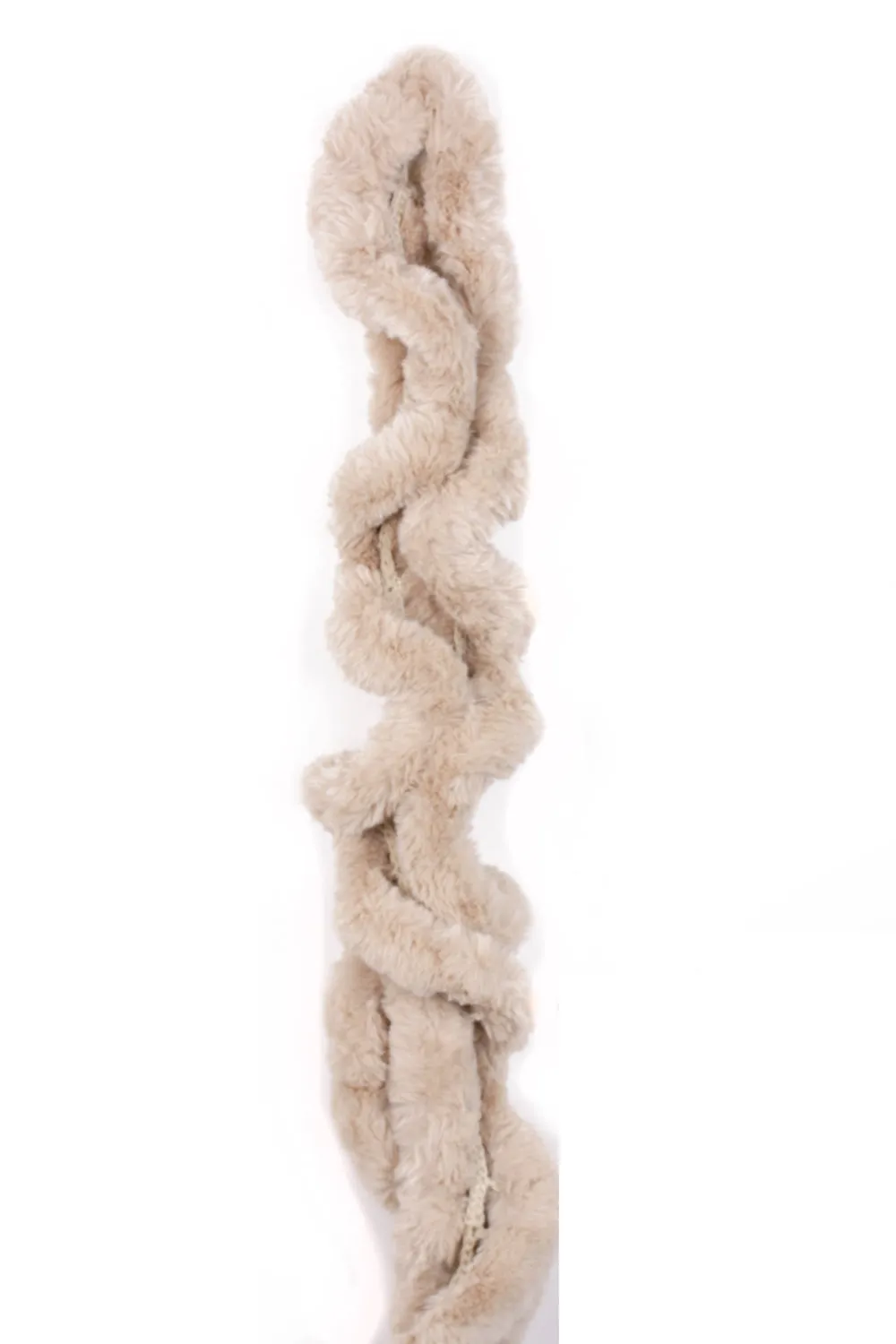 Ultrasoft Faux Rabbit Fur Crochet Twisted Scarf