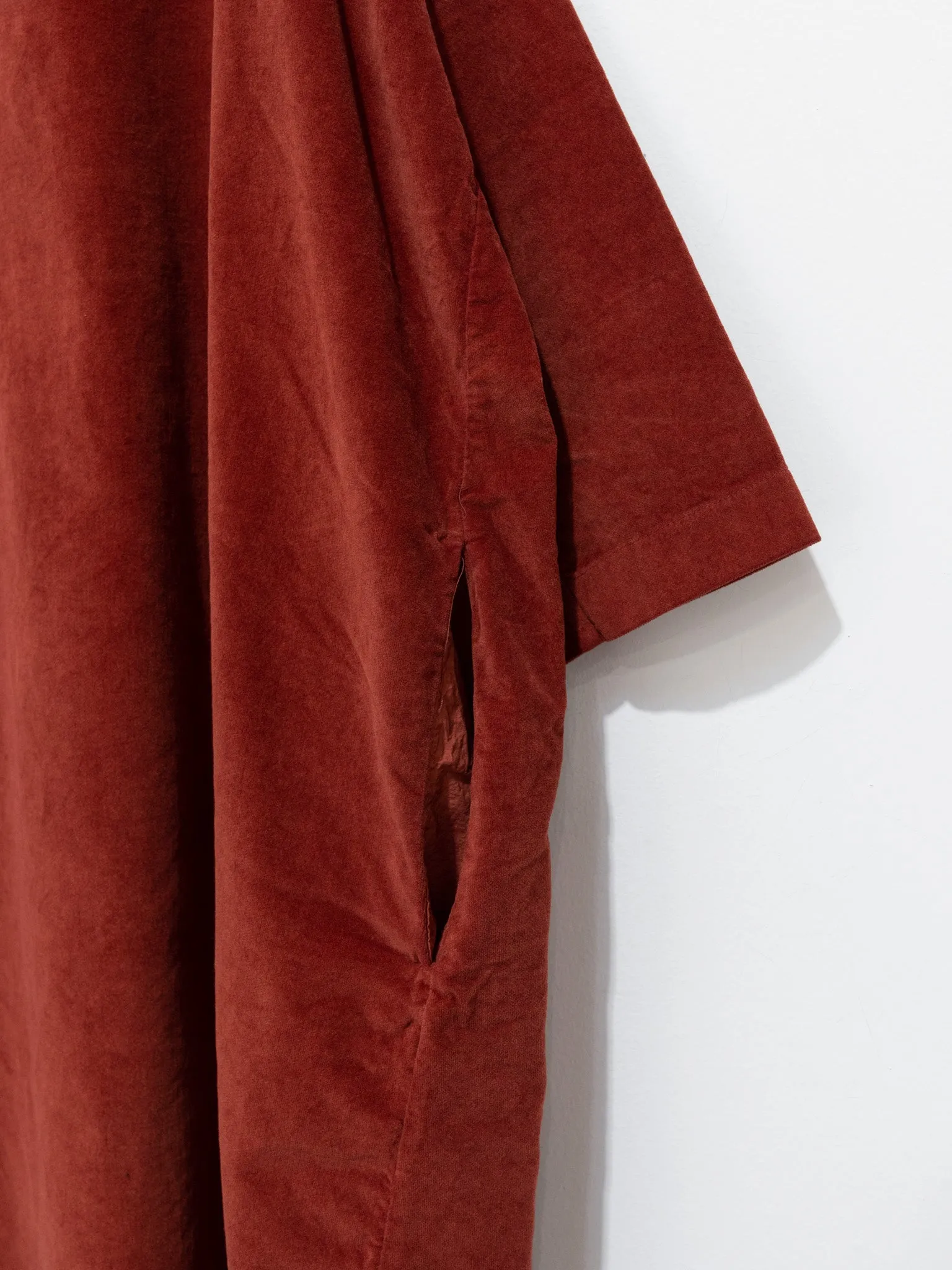 Velvet Boatneck Tunic - Red