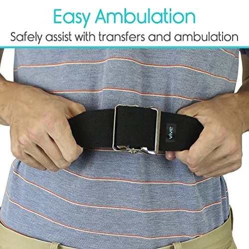 Vive Gait Transfer Belt (60 Inch) Assisting Device for Seniors, Elderly, Pediatric, Bariatric, Occupational and Physical Therapy