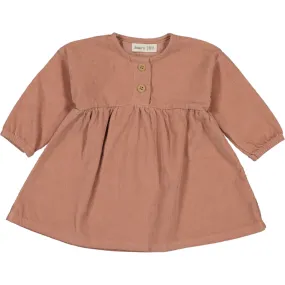 W53418-CORDUROY DRESS-Old Pink