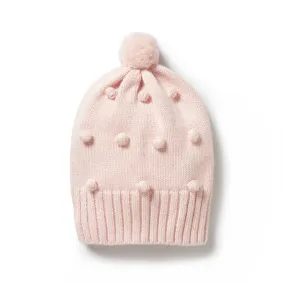 Wilson & Frenchy Knitted Bauble Hat - Pink