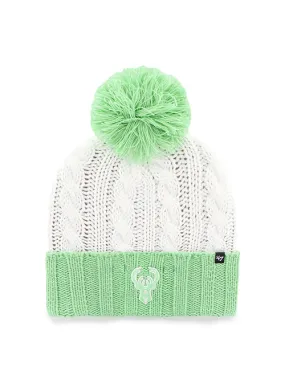 Women's '47 Brand Luminance Pom Milwaukee Bucks Cuff Knit Hat