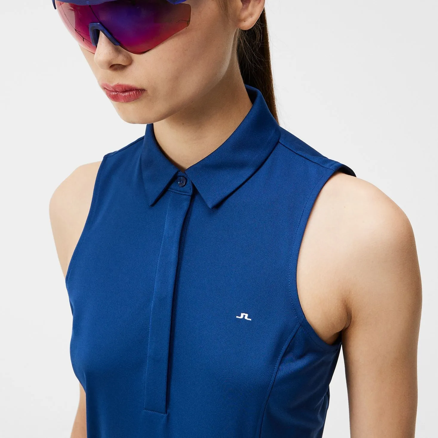 Womens Dena Sleeveless Polo Estate Blue - AW23