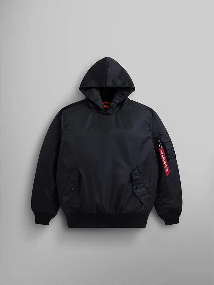 WOMEN'S PULL-OVER MA-1 JACKET HOODIE