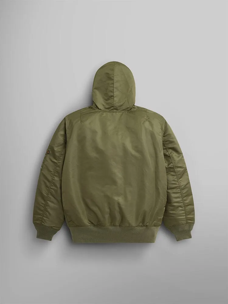 WOMEN'S PULL-OVER MA-1 JACKET HOODIE