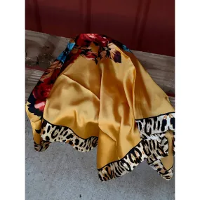 Yellow Floral Wild  Rag