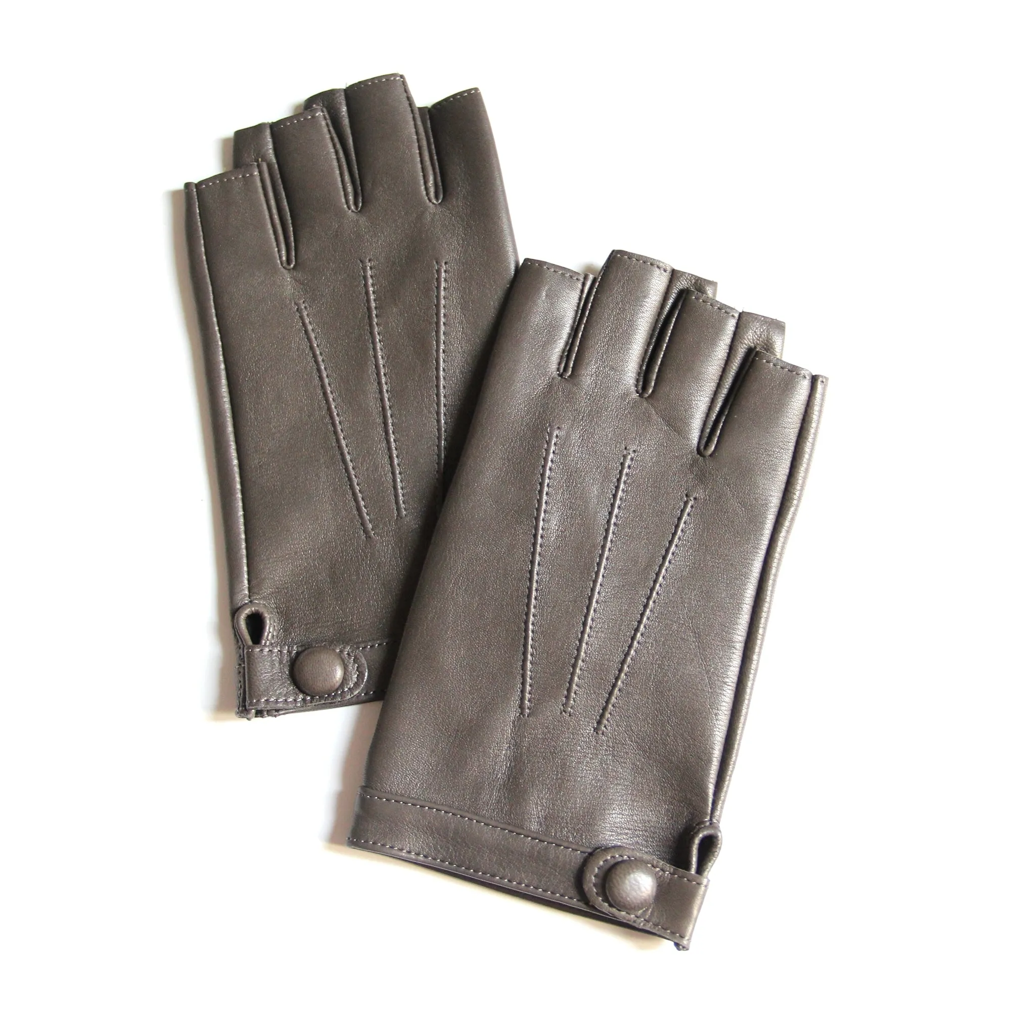 YISEVEN Women's Fingerless Lambskin  Leather Gloves