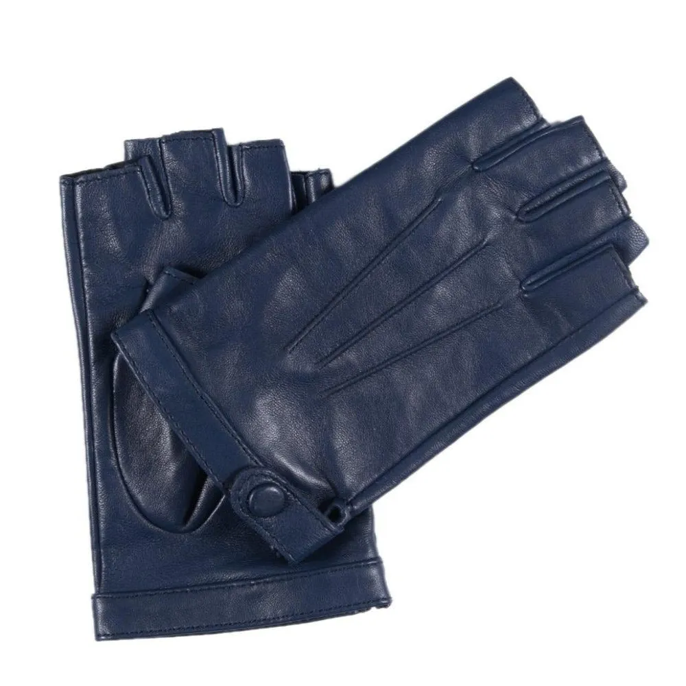 YISEVEN Women's Fingerless Lambskin  Leather Gloves